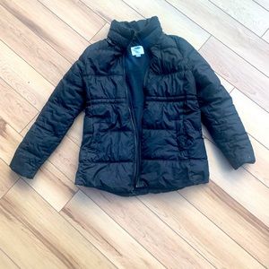 Xs black maternity puffer coat